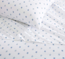 
                        
                          Muat gambar ke penampil Galeri, Tommy Bahama | Starfish Treasure Collection | Bed Sheet Set - Crisp &amp; Cool 100% Washed Cotton Lightweight Bedding, Queen, Blue
                        
                      