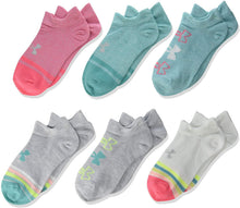 
                        
                          Load image into Gallery viewer, Under Armour Youth Essential 2.0 No Show Socks, 6-Pairs
                        
                      