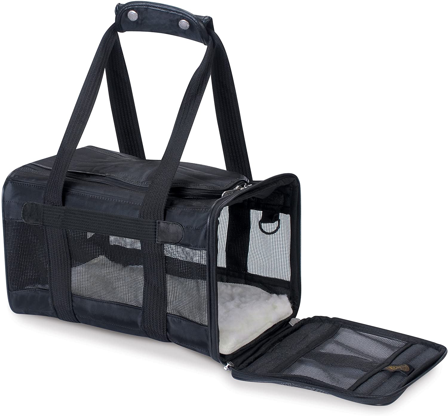 Sherpa Original Deluxe Airline Approved Pet Carrier, Medium, Black