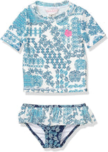 
                        
                          Load image into Gallery viewer, Tommy Bahama Girls' 2-Piece Rashguard and Swim Bottoms Set
                        
                      