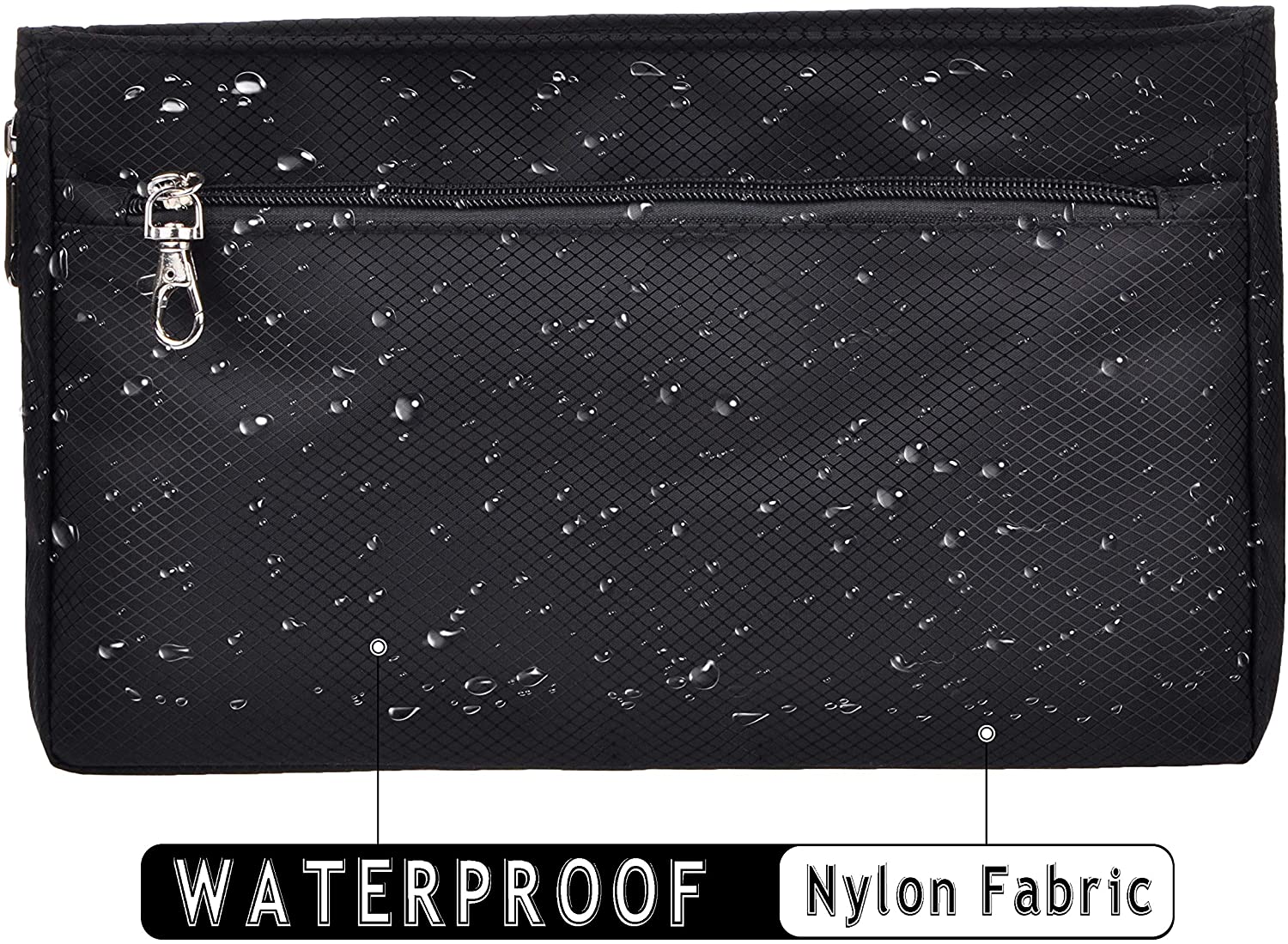 Vercord Expandable Nylon Handbag Purse Organizer Insert Liner Shaper Bag