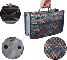 
                        
                          Load image into Gallery viewer, Vercord Purse Organizer Insert for Handbags Bag Organizers Inside Tote Pocketbook Women Nurse Nylon 13 Pockets Black Medium
                        
                      