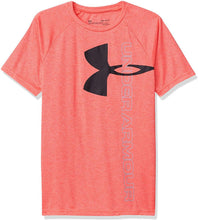 
                        
                          Load image into Gallery viewer, Under Armour Boys' Tech Split Logo Hybrid T-Shirt - JOY2ESpree
                        
                      