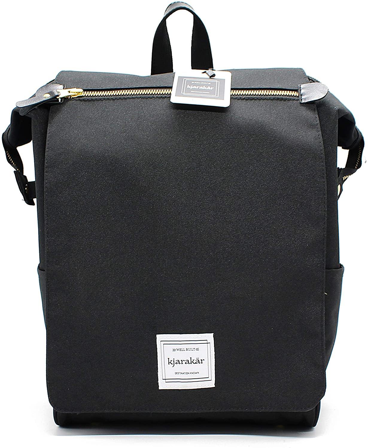 KJARAKÄR Backpack | Classic & Premium Styles | Metal Zippers | Leather Accessories | Gym, Work, School, Diaper Bag - JOY2ESpree