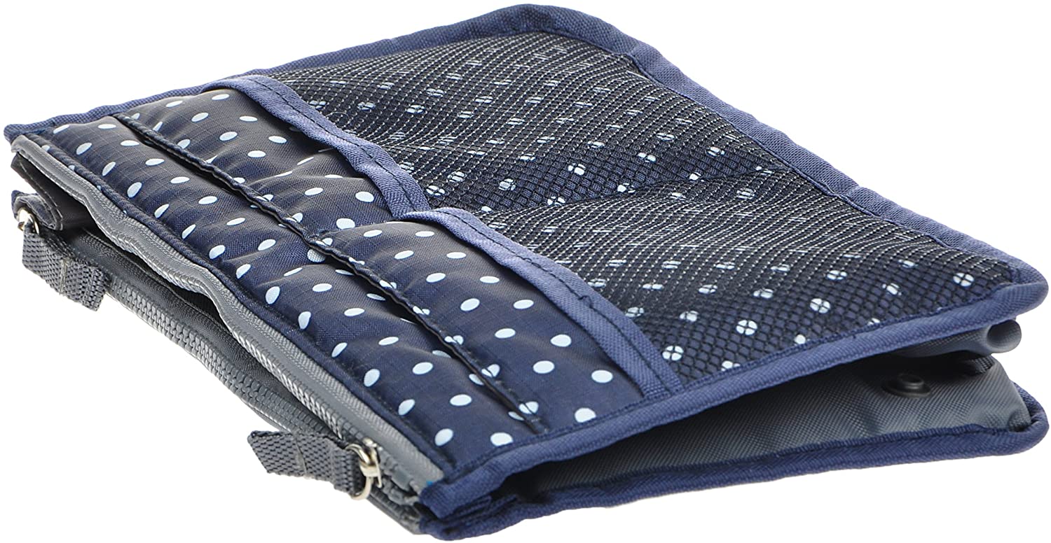 Vercord Purse Organizer Insert for Handbags Bag Organizers Inside Tote Pocketbook Women Nurse Nylon 13 Pockets Black Medium