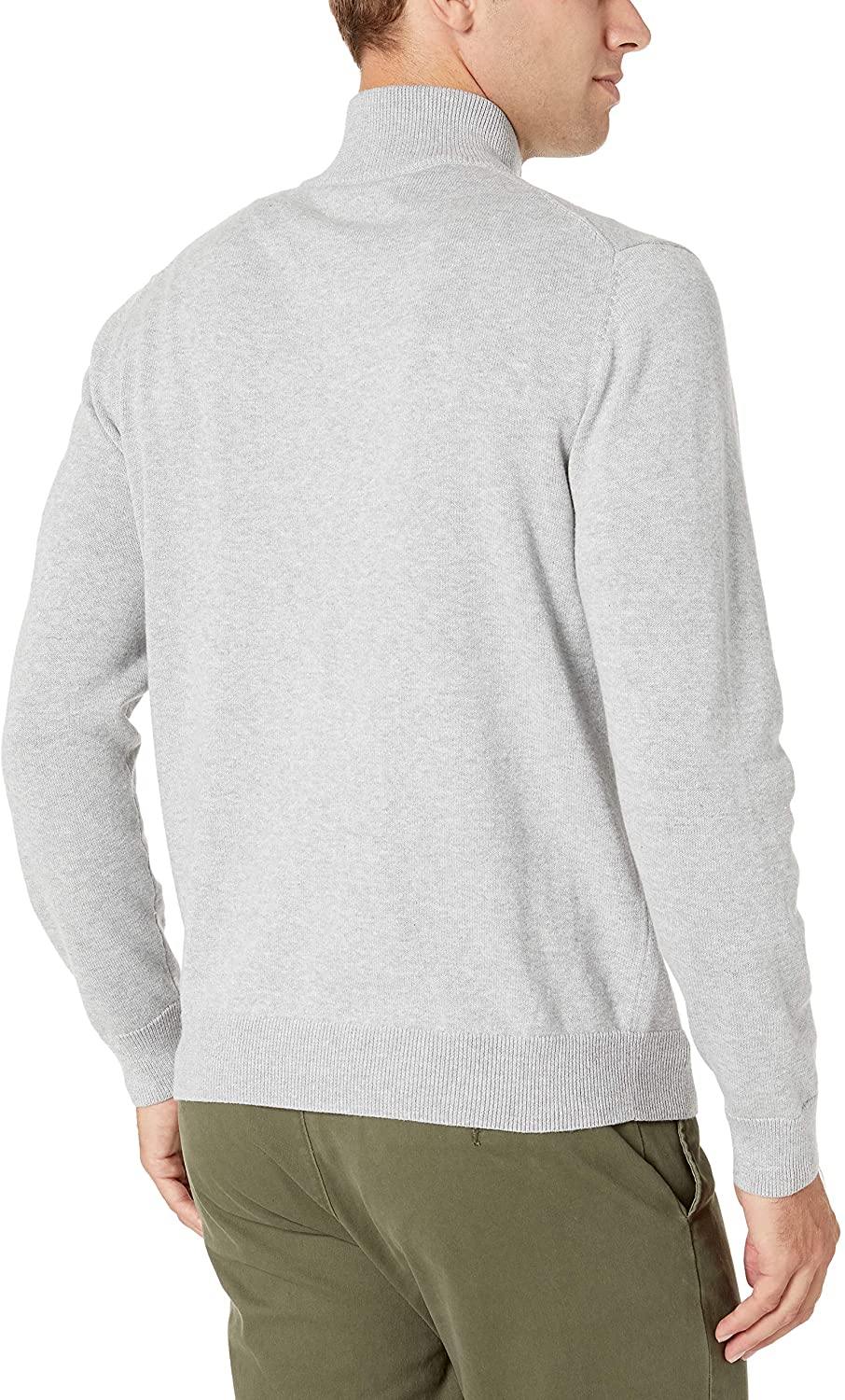 Amazon Essentials Men's Full-Zip Cotton Sweater