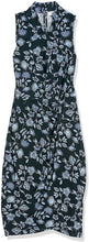 
                        
                          Muat gambar ke penampil Galeri, Amazon Brand - Lark &amp; Ro Women's Sleeveless Crossover Twist Neck Faux Wrap Dress
                        
                      