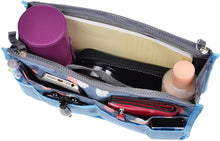 
                        
                          Load image into Gallery viewer, Vercord Purse Organizer Insert for Handbags Bag Organizers Inside Tote Pocketbook Women Nurse Nylon 13 Pockets Black Medium
                        
                      