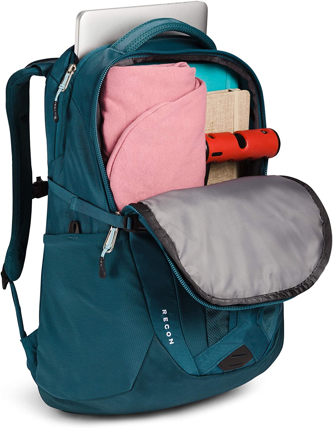 The North Face Women's Recon Backpack, TNF Black Heather/Silver Reflective, One Size