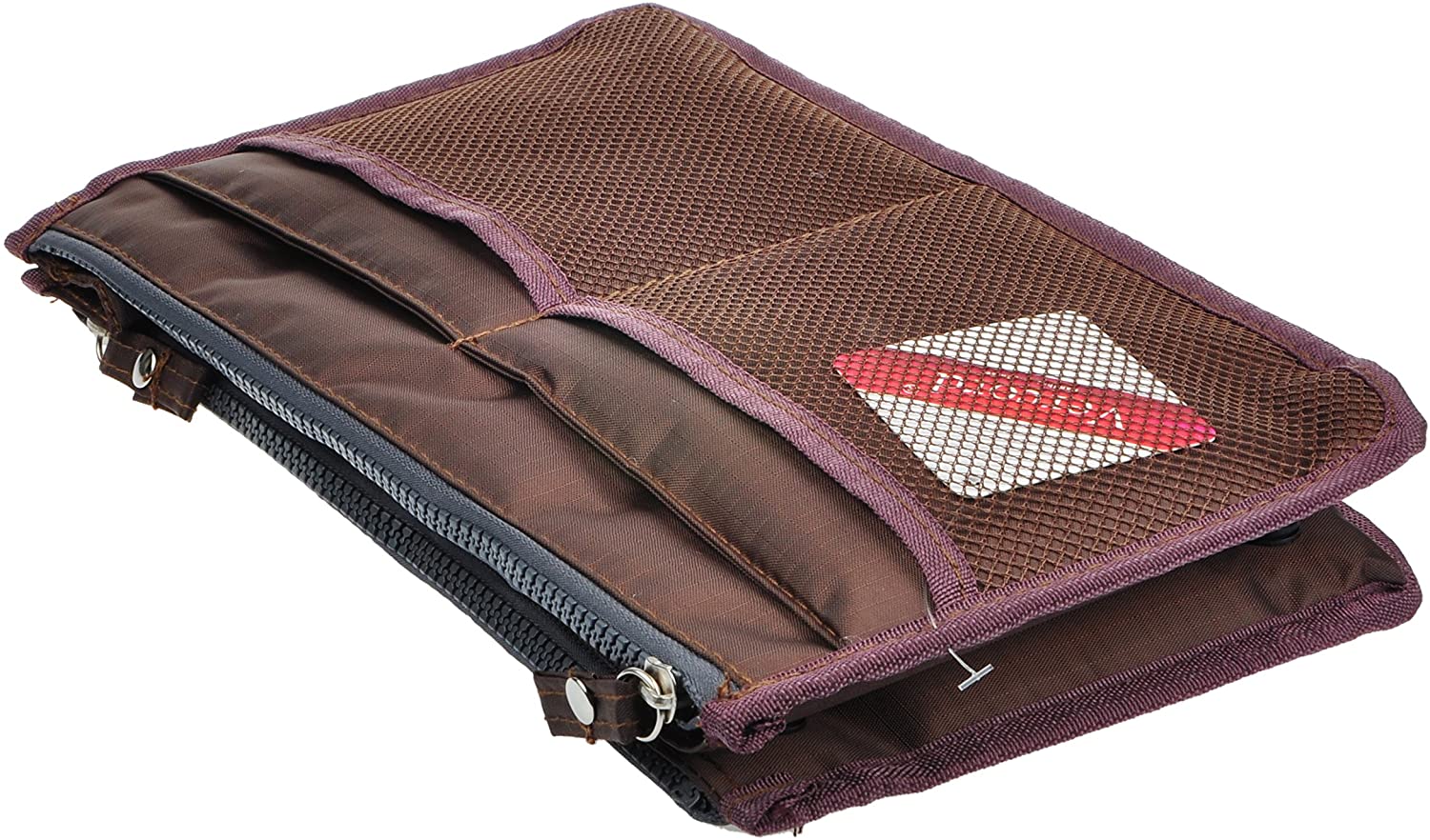 Vercord Updated Purse Handbag Organizer Insert Liner Bag in Bag 13 Pockets Purple Small