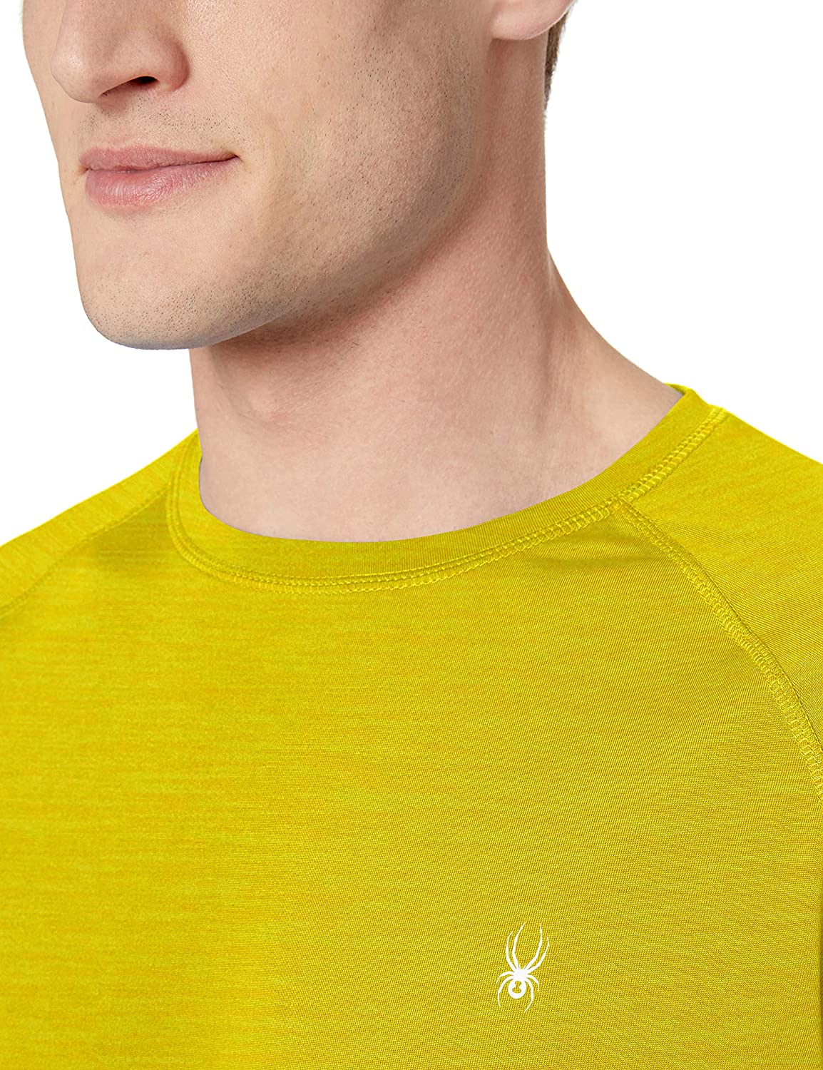 Spyder Men's Hydro Stretch Swim T-Shirt - Quick Dry Short Sleeve Rash Guard Tee
