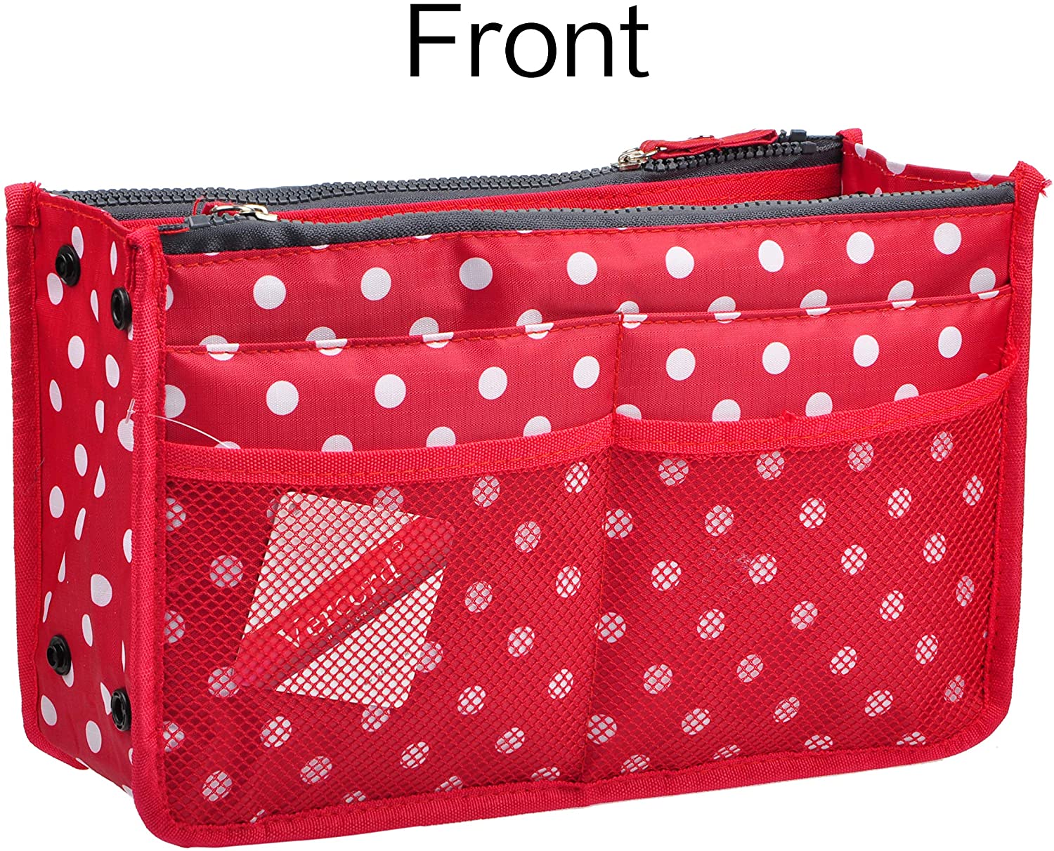 Vercord Updated Purse Handbag Organizer Insert Liner Bag in Bag 13 Pockets Purple Small