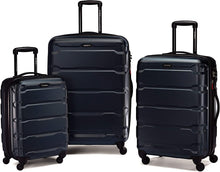 
                        
                          Load image into Gallery viewer, Samsonite Omni PC Hardside Expandable Luggage with Spinner Wheels, Black, Carry-On 20-Inch
                        
                      