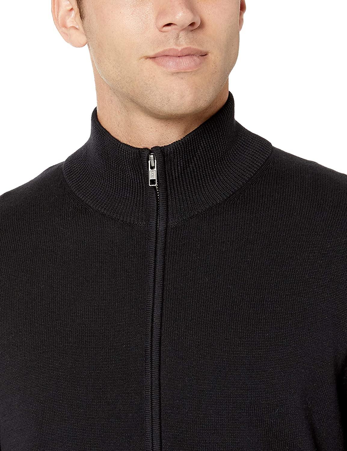 Amazon Essentials Men's Full-Zip Cotton Sweater