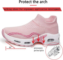 
                        
                          Muat gambar ke penampil Galeri, PDBQ Women's Walking Shoes Sock Sneakers Mesh Slip On Air Cushion Nurse Shoes Platform Loafers Breathable Lightweight Comfortable Socks Shoes
                        
                      