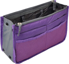 
                        
                          Load image into Gallery viewer, Vercord Purse Organizer Insert for Handbags Bag Organizers Inside Tote Pocketbook Women Nurse Nylon 13 Pockets Black Medium
                        
                      