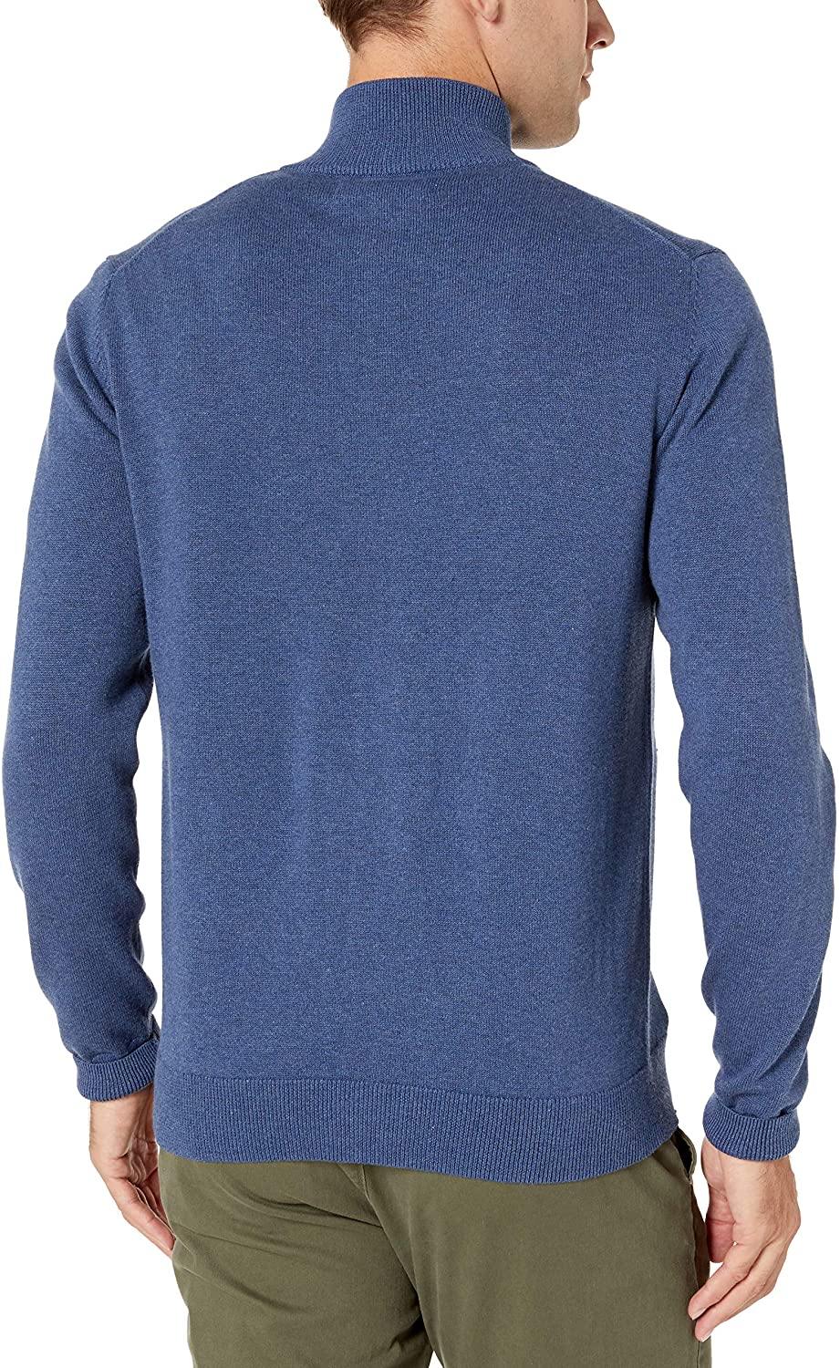 Amazon Essentials Men's Full-Zip Cotton Sweater