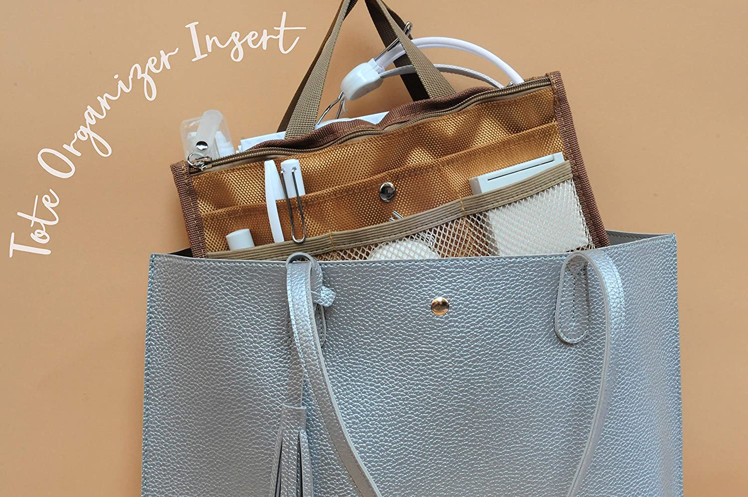 Hoxis Purse Organizer Insert Handbag Organzier Bag in Bag