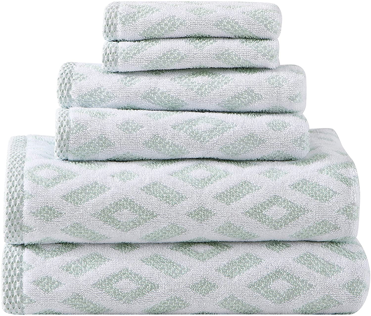 Tommy Bahama Home 6pc Towel Set 100% Terry Cotton, Oeko-Tex Certified, Super Soft & Absorbant, Medium-Weight, 6 Piece, Bimini