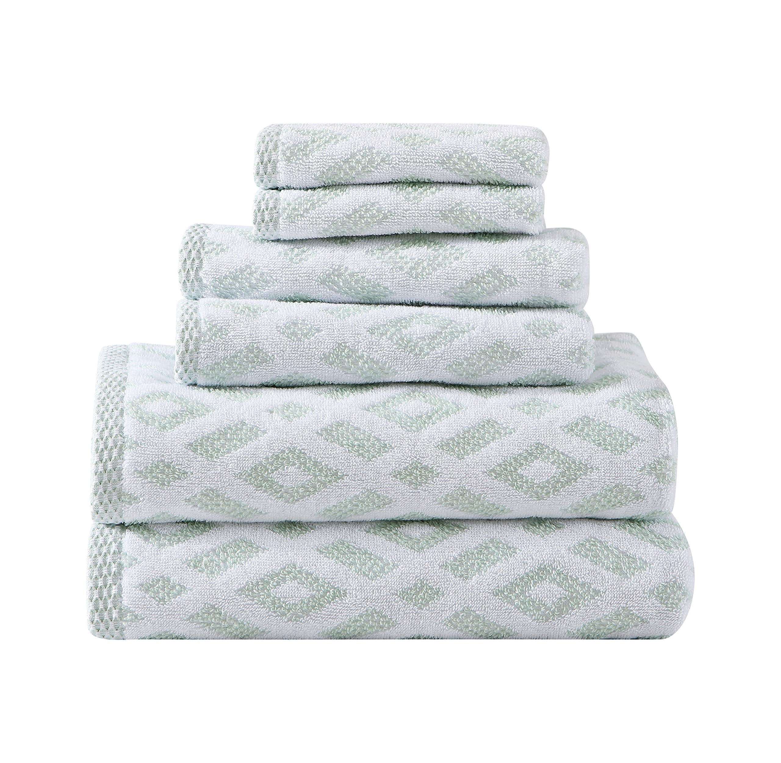 Tommy Bahama Home 6pc Towel Set 100% Terry Cotton, Oeko-Tex Certified, Super Soft & Absorbant, Medium-Weight, 6 Piece, Bimini