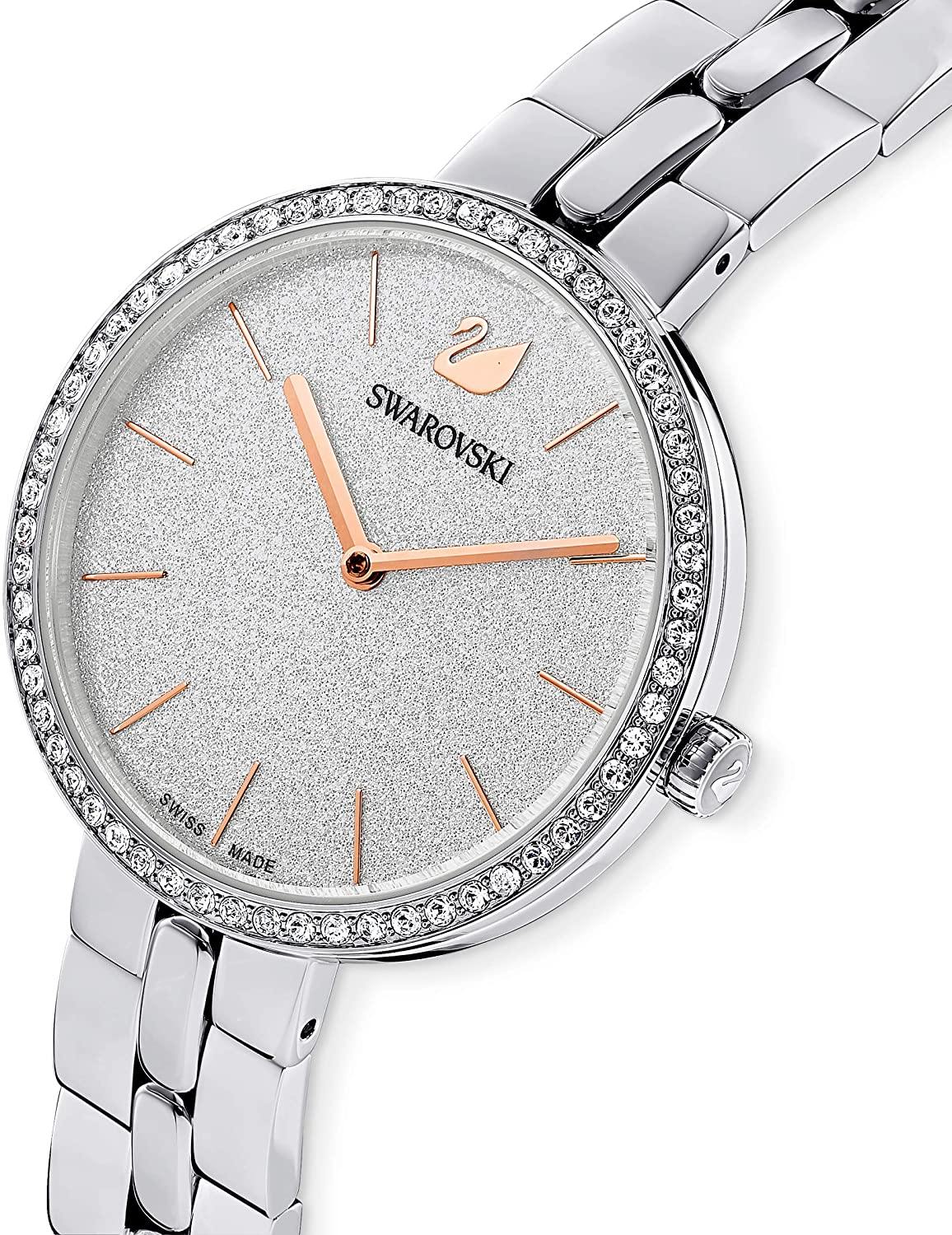 SWAROVSKI Women's Cosmopolitan Watch Collection, Metal Bracelet, Stainless Steel Band - JOY2ESpree