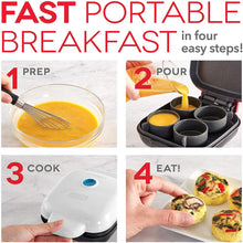 
                        
                          Load image into Gallery viewer, Dash DBBM450GBAQ08 Deluxe Sous Vide Style Egg Bite Maker with Silicone Molds for Breakfast Sandwiches
                        
                      