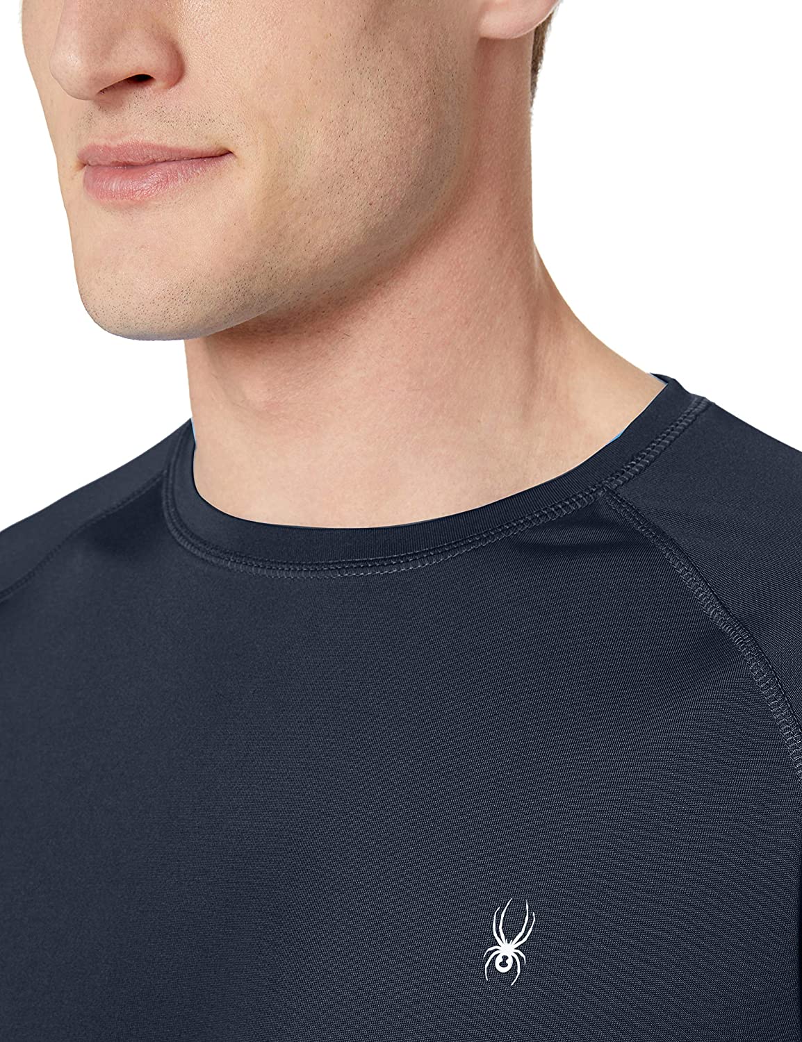 Spyder Men's Hydro Stretch Swim T-Shirt - Quick Dry Short Sleeve Rash Guard Tee