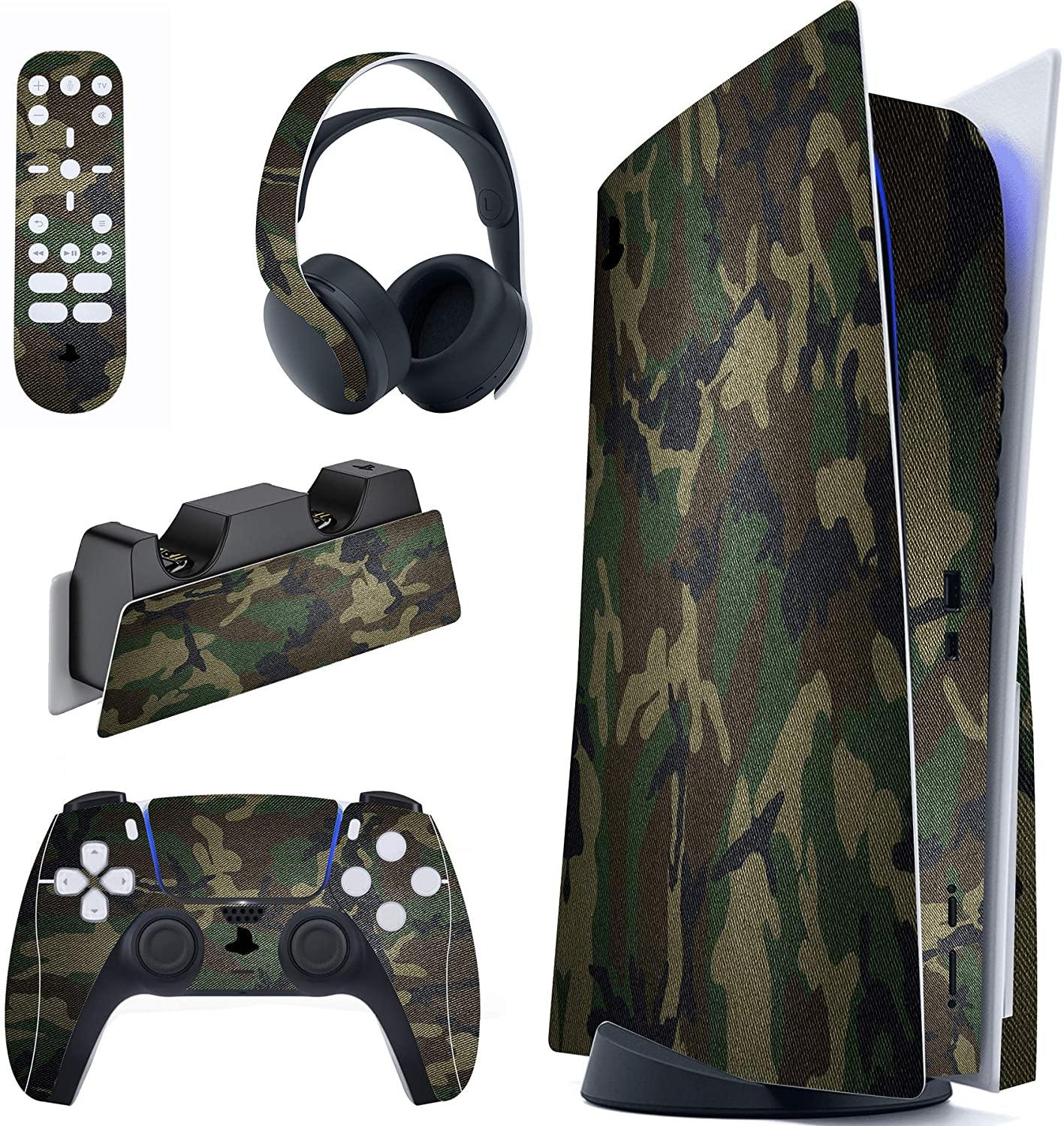 PlayVital Colorful Triangle Full Set Skin Decal for PS5 Console Disk Edition - JOY2ESpree