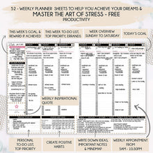 
                        
                          Cargar imagen en el visor de la galería, Law of Attraction Planner - Undated Deluxe Weekly, Monthly Planner
                        
                      