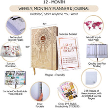 
                        
                          Cargar imagen en el visor de la galería, Law of Attraction Planner - Undated Deluxe Weekly, Monthly Planner
                        
                      