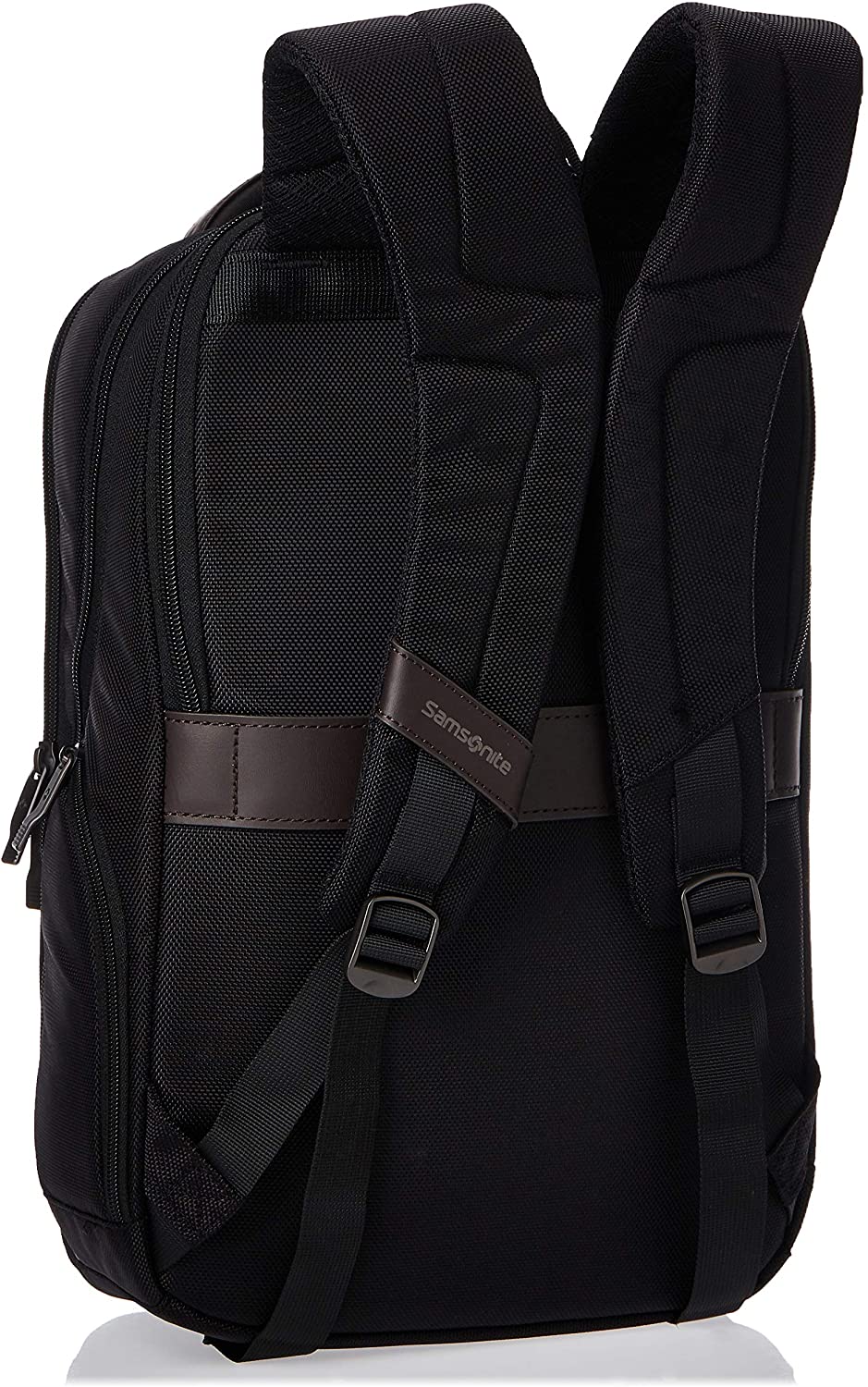 Samsonite Kombi Business Backpack, Black/Brown, 17.5 x 12 x 7-Inch