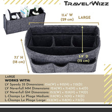 
                        
                          Cargar imagen en el visor de la galería, Handbag Organizer - 2in1 Purse Organizer Insert with Inner Zipped Pocket - Tote Shaper fits Speedy Neverfull - Grey Medium
                        
                      
