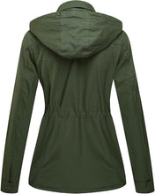 
                        
                          Load image into Gallery viewer, WenVen Women's Military Anorak Jacket Hoodie Lightweight Cotton Casual Coat - JOY2ESpree
                        
                      