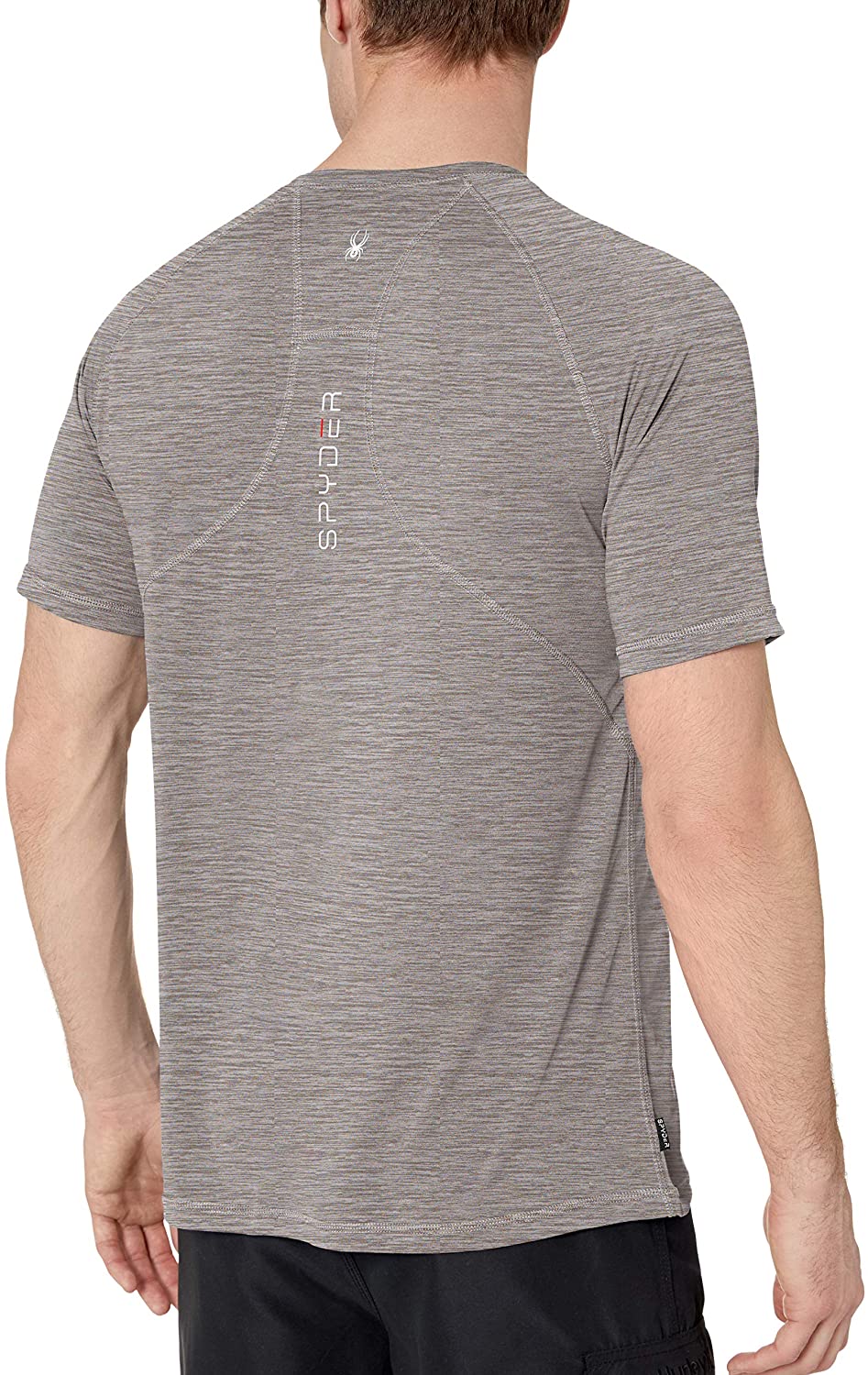 Spyder Men's Hydro Stretch Swim T-Shirt - Quick Dry Short Sleeve Rash Guard Tee