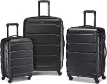 
                        
                          Load image into Gallery viewer, Samsonite Omni PC Hardside Expandable Luggage with Spinner Wheels, Black, Carry-On 20-Inch
                        
                      