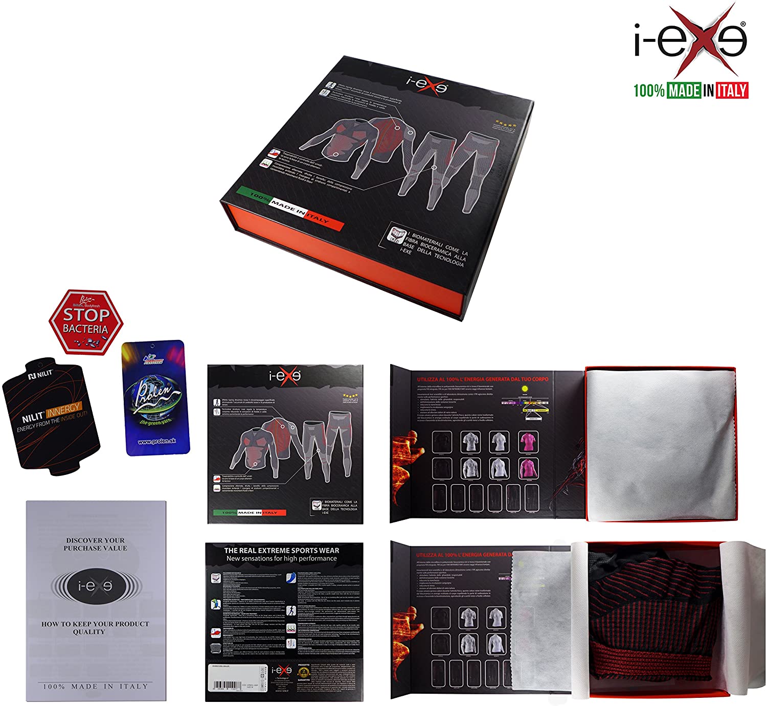 I-EXE Italy Mens Compression Cycling Bike Shirt