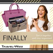 
                        
                          Cargar imagen en el visor de la galería, Handbag Organizer - 2in1 Purse Organizer Insert with Inner Zipped Pocket - Tote Shaper fits Speedy Neverfull - Grey Medium
                        
                      