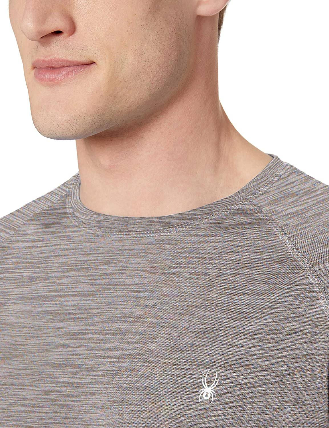 Spyder Men's Hydro Stretch Swim T-Shirt - Quick Dry Short Sleeve Rash Guard Tee