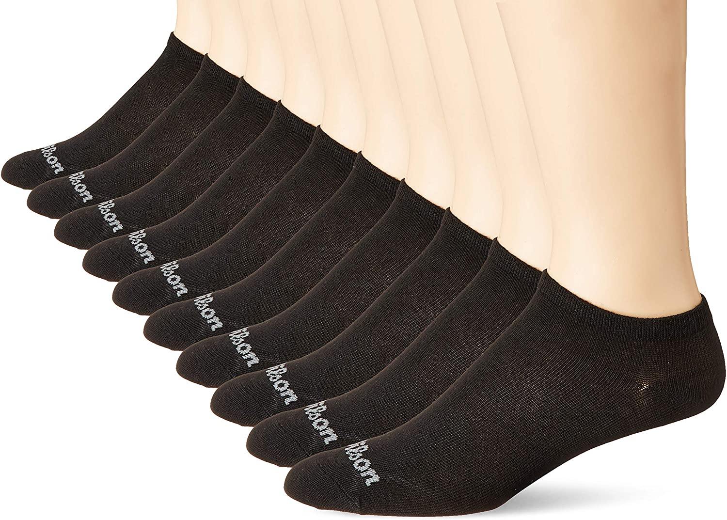 Wilson boys Athletic No Show Socks, 10 Pairs - JOY2ESpree