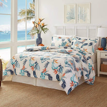 
                        
                          Load image into Gallery viewer, Tommy Bahama Birdseye View Comforter Set, King, Blue,USHSA31145084,4
                        
                      