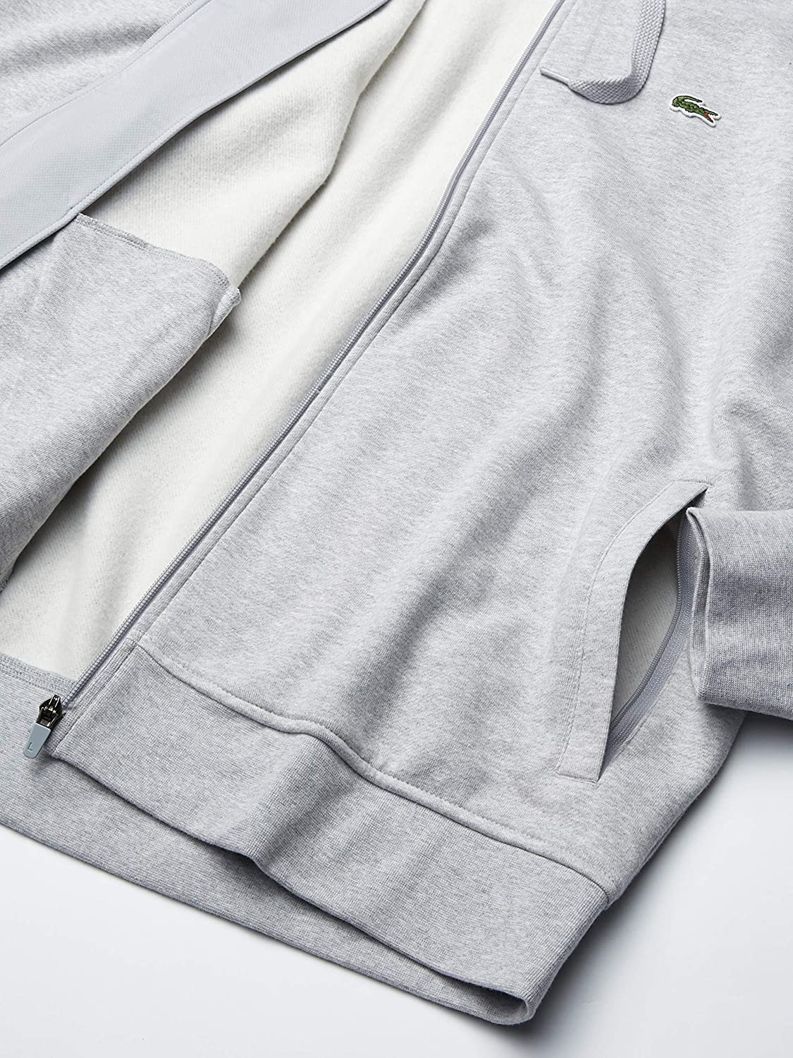Lacoste Mens Sport Long Sleeve Fleece Full Zip Hoodie Sweatshirt