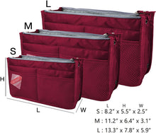 
                        
                          Muat gambar ke penampil Galeri, Vercord Updated Purse Handbag Organizer Insert Liner Bag in Bag 13 Pockets Purple Small
                        
                      