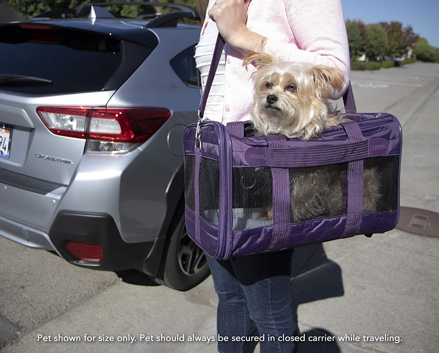 Sherpa Original Deluxe Airline Approved Pet Carrier, Medium, Black