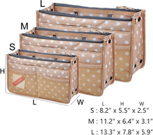 
                        
                          Muat gambar ke penampil Galeri, Vercord Updated Purse Handbag Organizer Insert Liner Bag in Bag 13 Pockets Purple Small
                        
                      