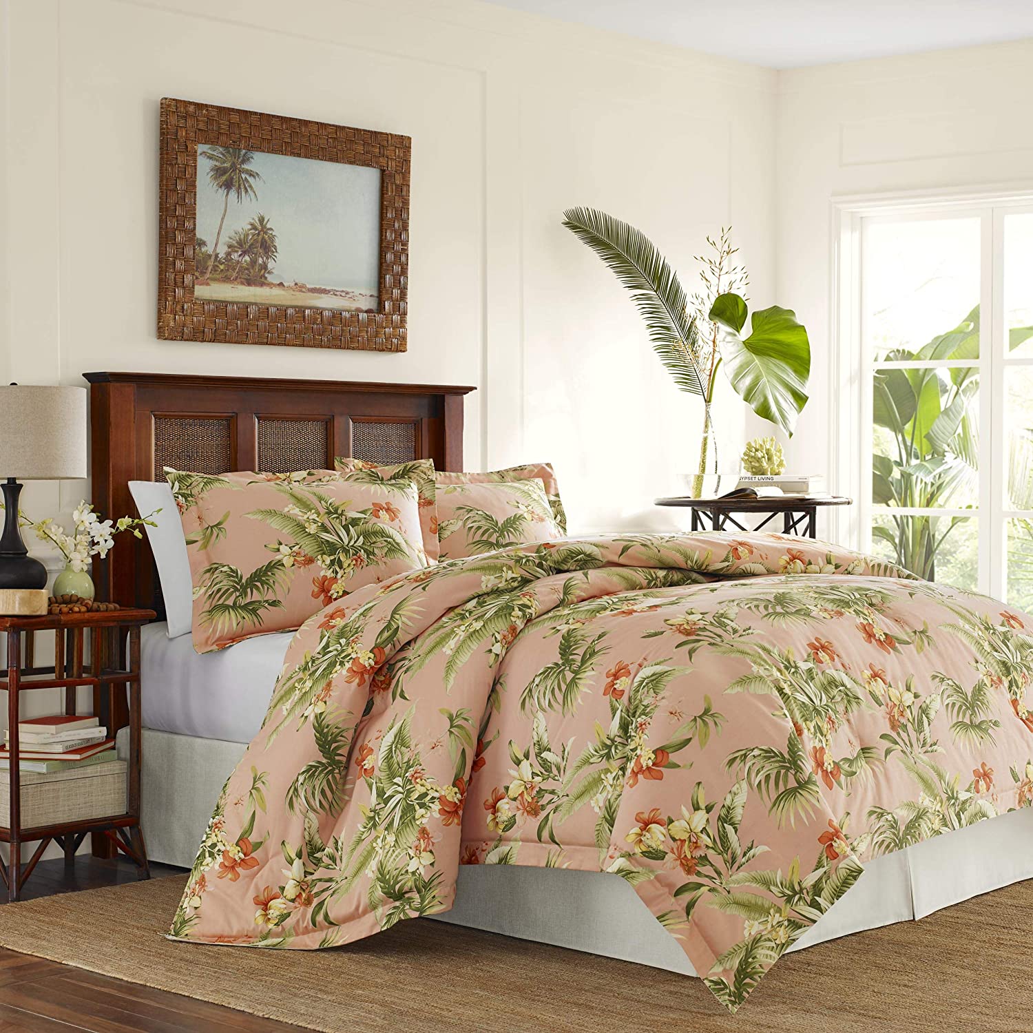 Tommy Bahama Siesta Key Comforter Set, King, Cantaloupe