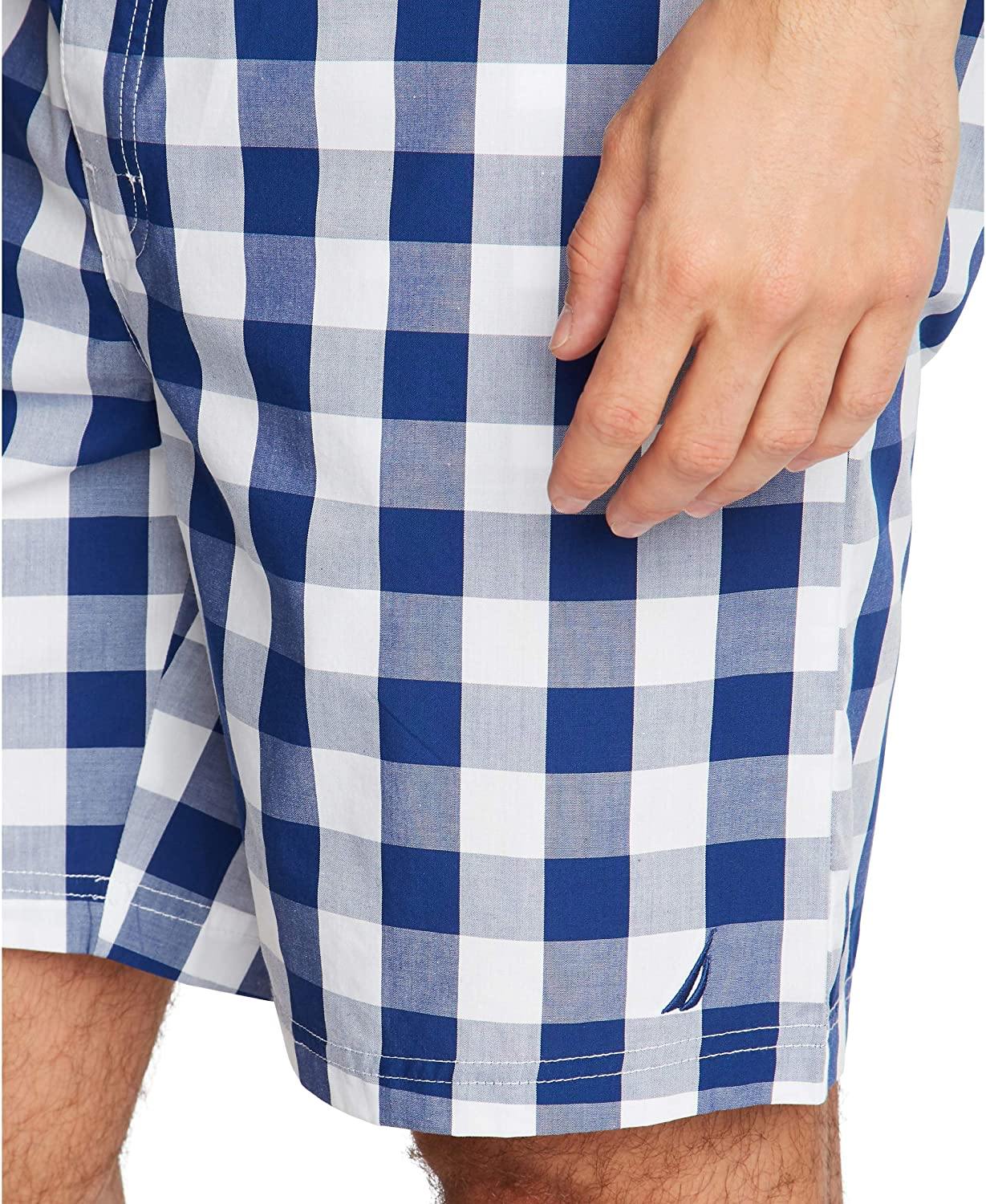 Nautica Men's Soft Woven 100% Cotton Elastic Waistband Sleep Pajama Short - JOY2ESpree