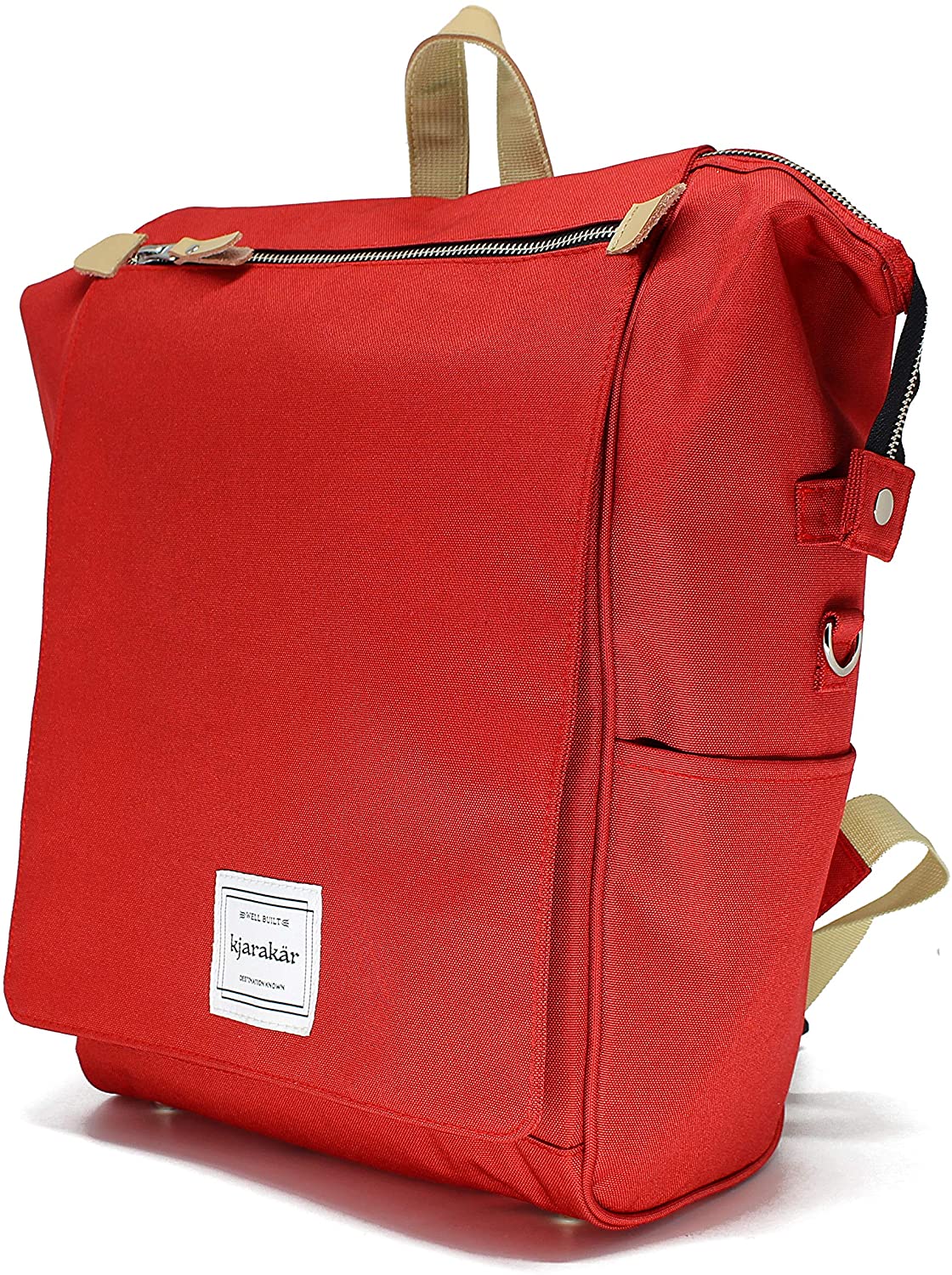 KJARAKÄR Backpack | Classic & Premium Styles | Metal Zippers | Leather Accessories | Gym, Work, School, Diaper Bag