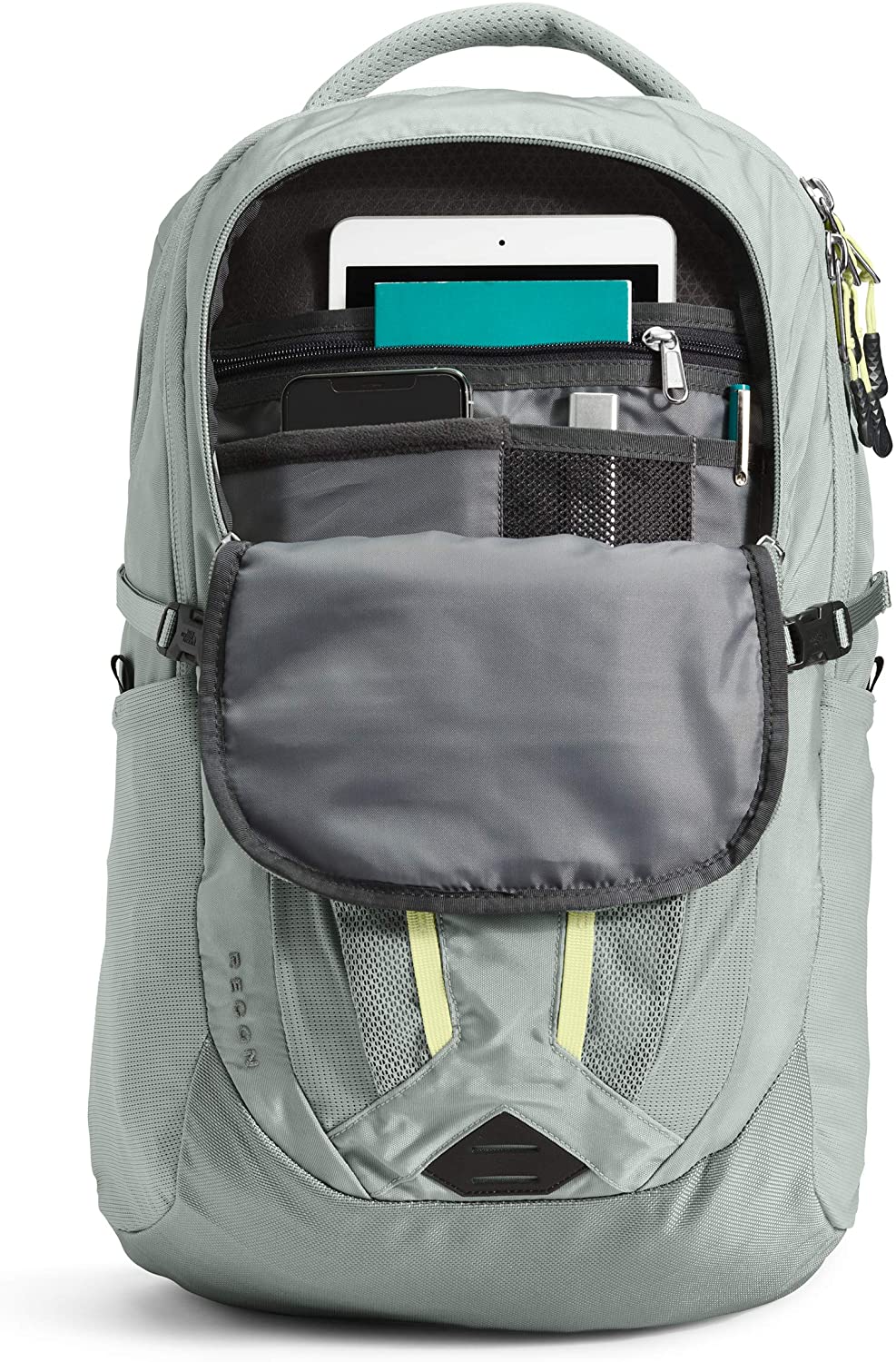 The North Face Women's Recon Backpack, TNF Black Heather/Silver Reflective, One Size