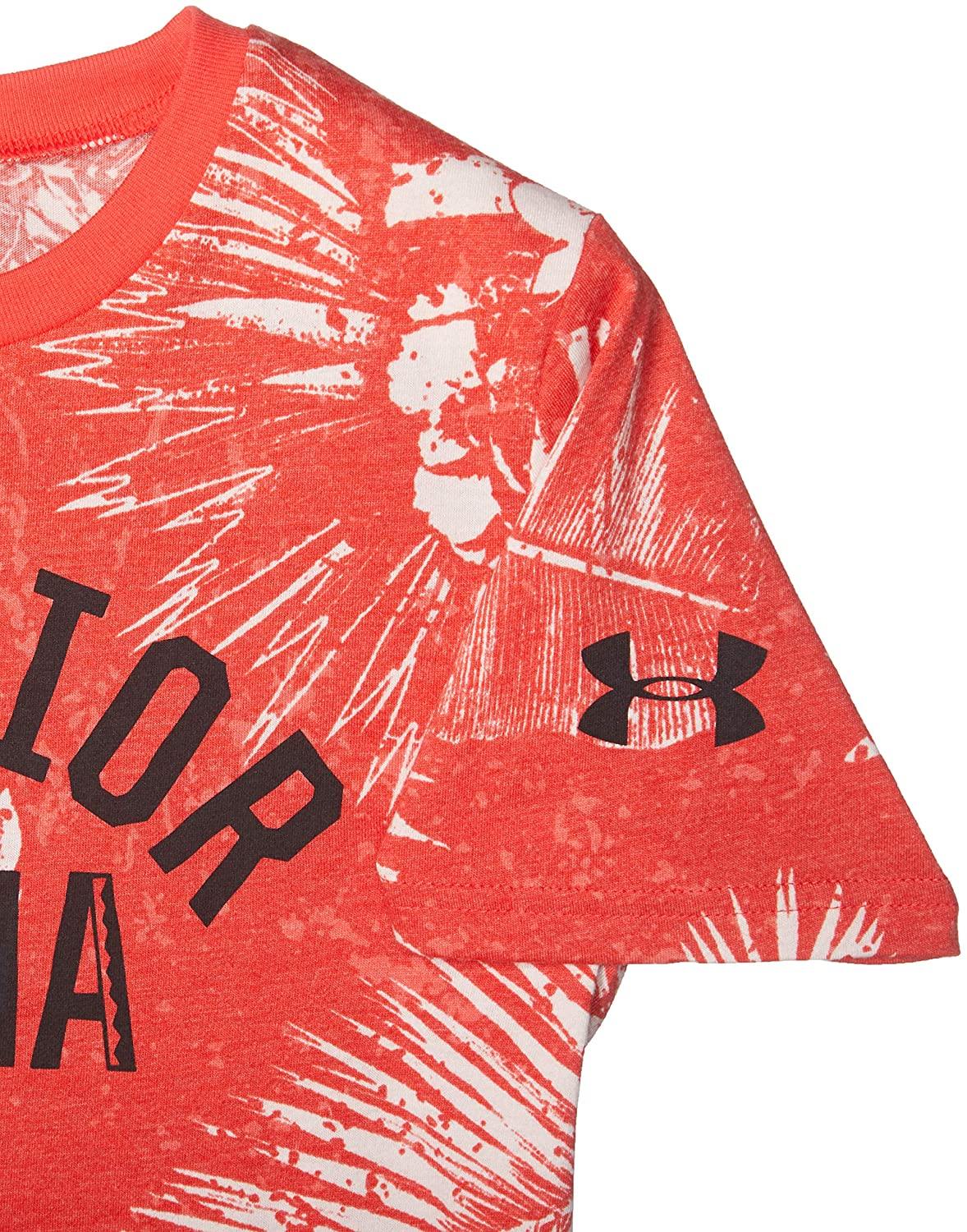 Under Armour Boys' Project Rock Aloha Warrior Mana Short Sleeve Shirt