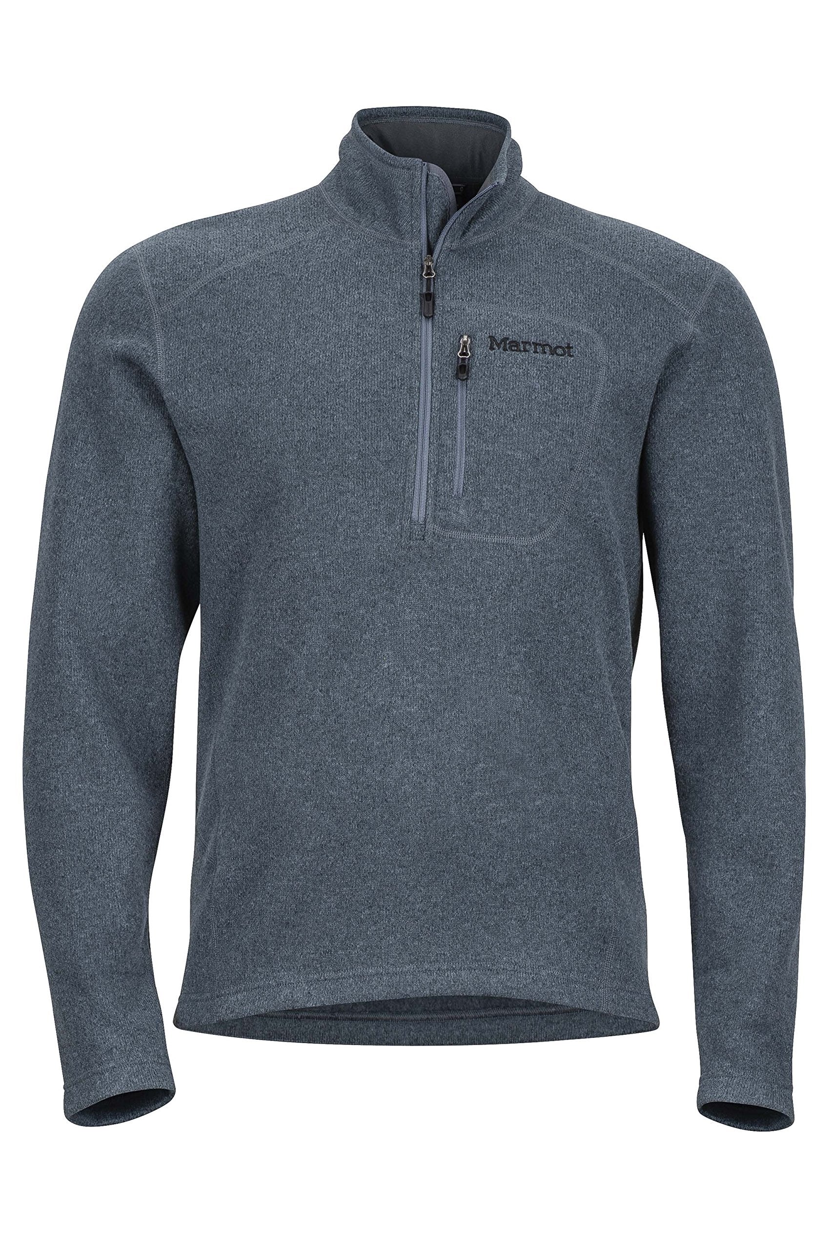 Marmot Men's Drop Line 1/2 Zip Pullover Lightweight 100-Weight Sweater Fleece Jacket